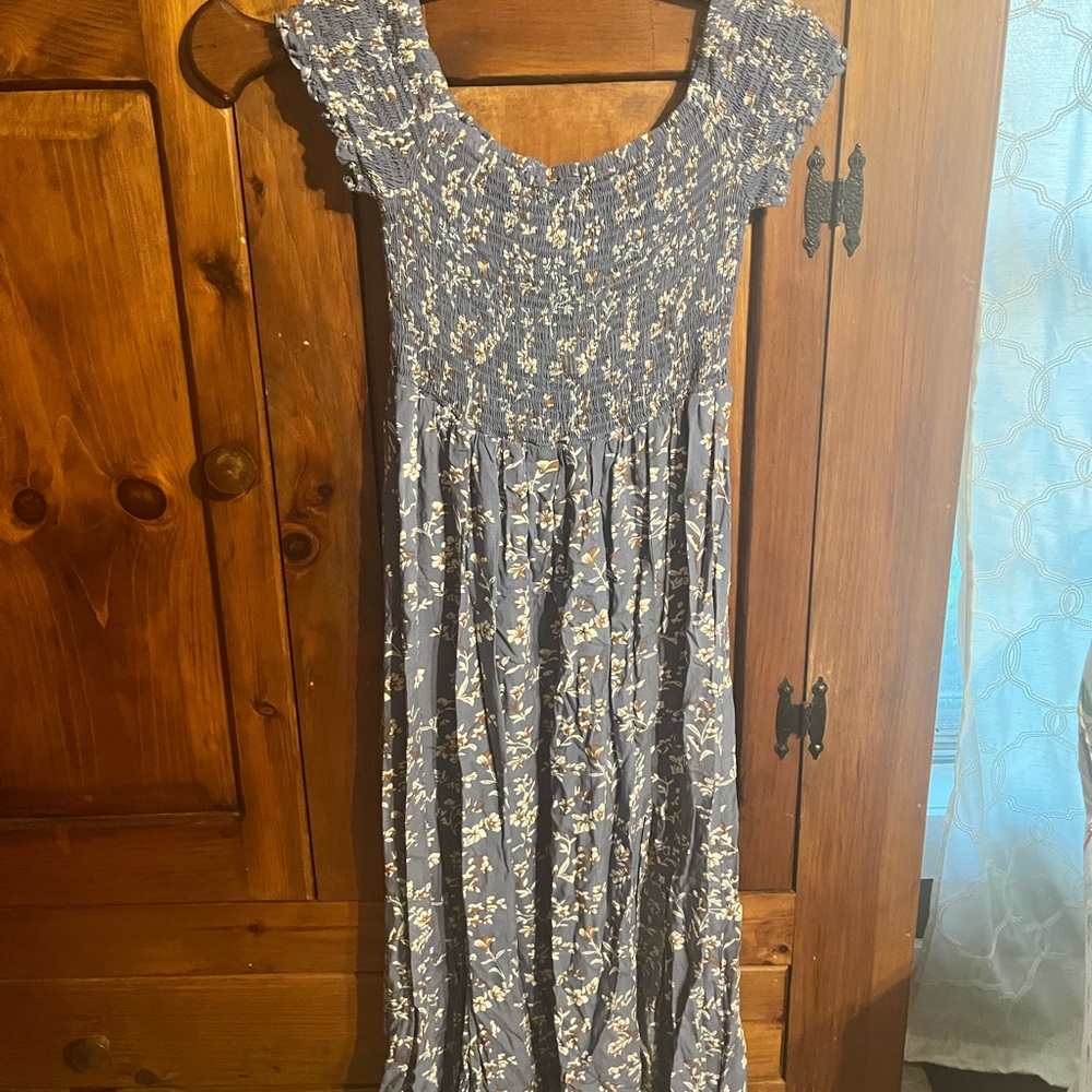 Floral Blue Dress